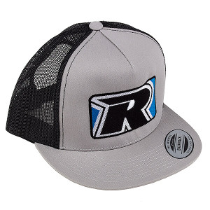 2022 TRUCKER HAT FLAT BILL SILVER/BLACK - REEDY - 97078