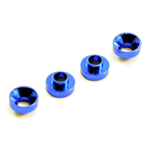 Rondelles de fixation servo (4) - Bleu - CENTRO - C0630BL