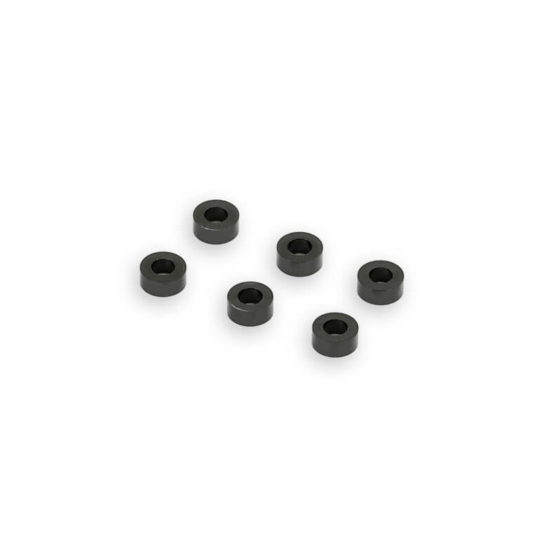BLACK M3 FLAT WASHER 5.75mm x 2.5mm (6) - CENTRO - C0635-5