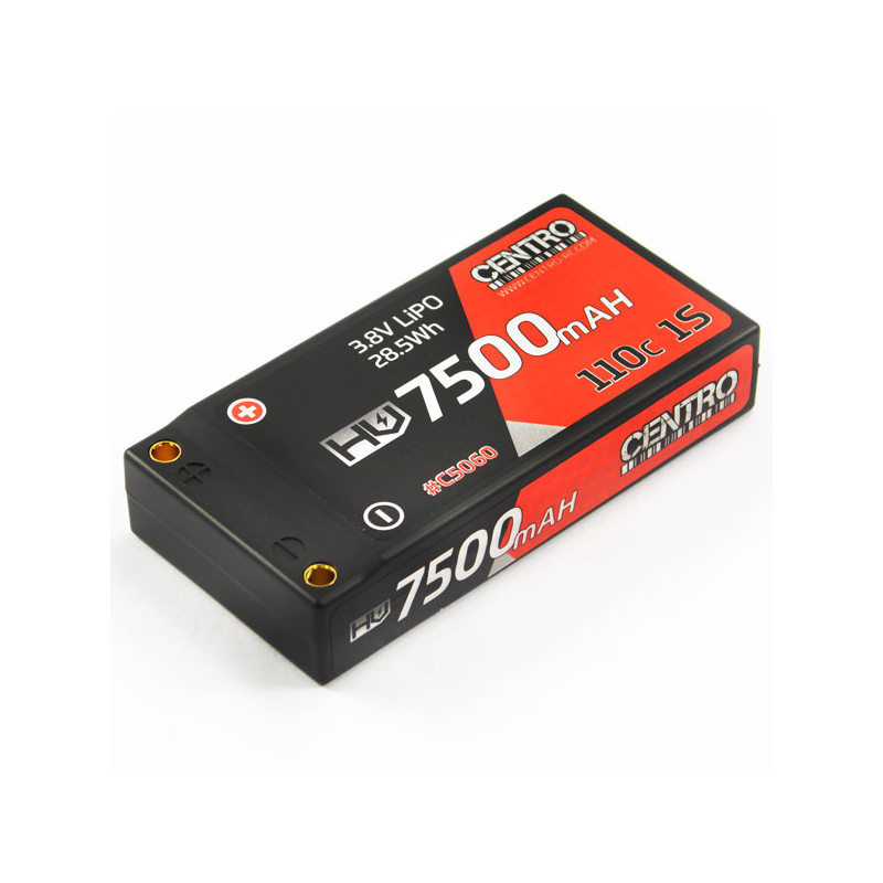 HV 1S 7500MAH 3.8V 110C HARDCASE LIPO BATTERY - CENTRO - C5060