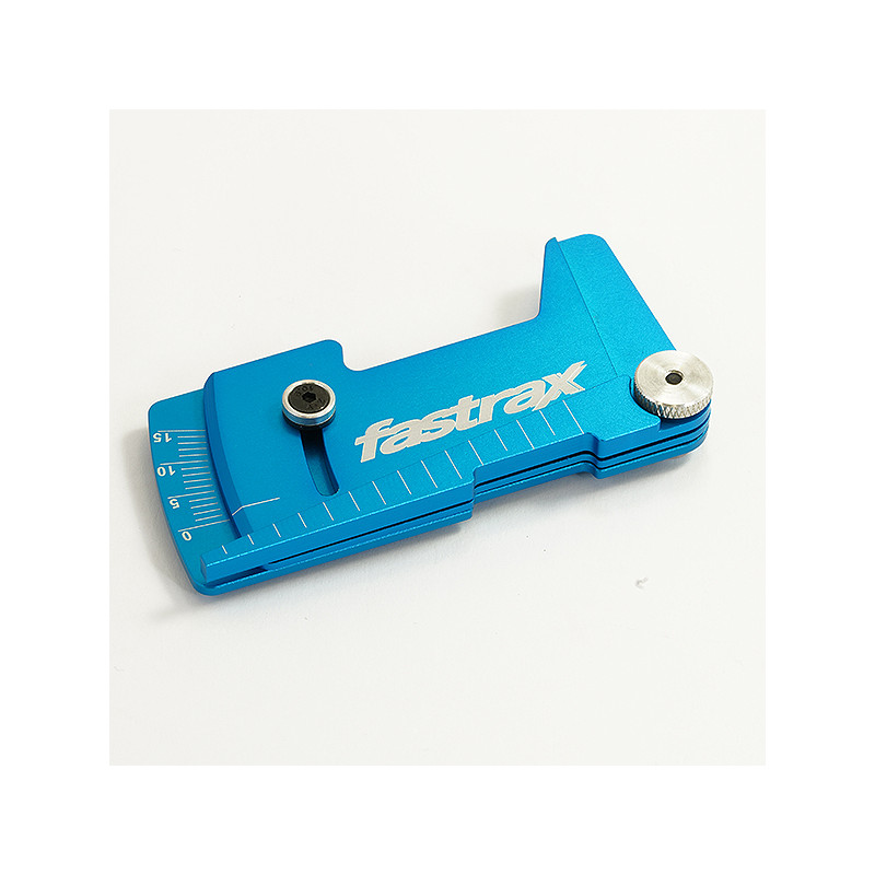 ALUMINIUM RIDE HEIGHT AND CAMBER GAUGE BLUE - FASTRAX - FAST409