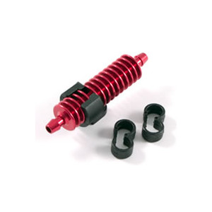 FASTRAX 1/8TH EXHAUST GAS COOLER RED w/MOUNTS - FASTRAX - FAST897R