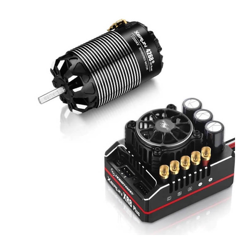 Variateur XR8 Plus G2S & Moteur 4268 G3 2200KV - HOBBYWING - 38020501