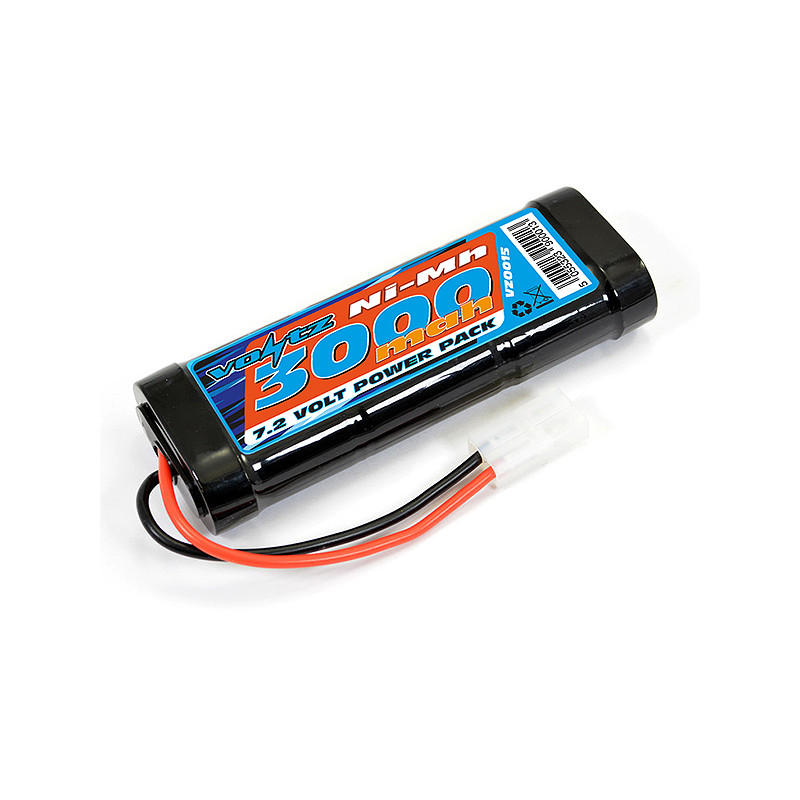 3000mah STICK PACK 7.2V W/TAMIYA CONNECTOR - VOLTZ - VZ0015