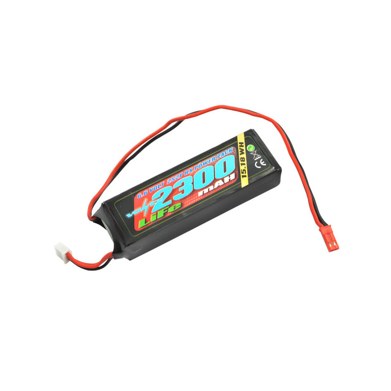 2300mah 2S 6.6V RX LiFe STRAIGHT BATTERY - VOLTZ - VZ0260