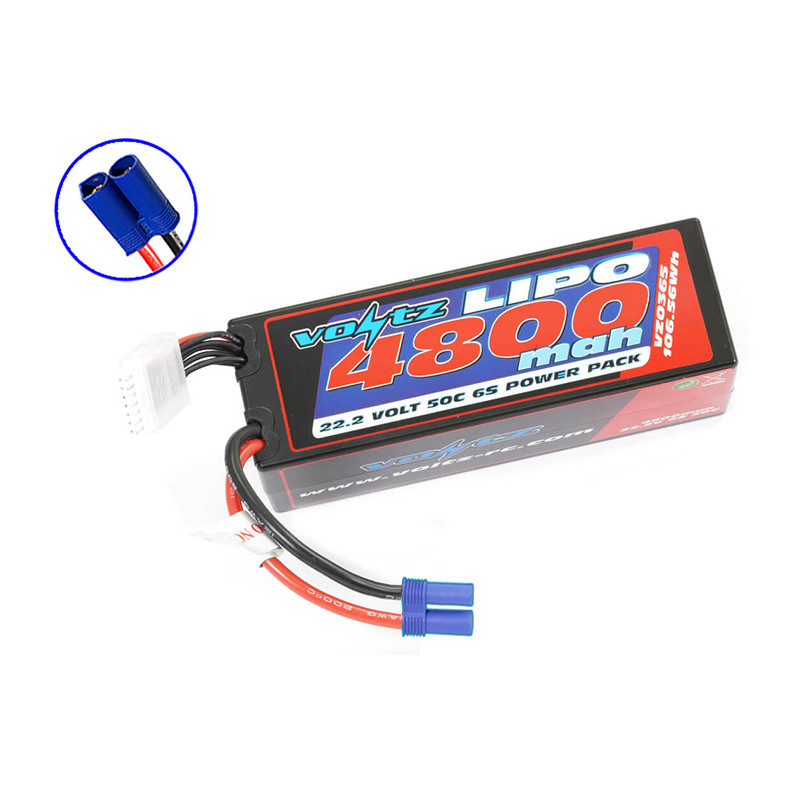 Voltz Accu 6S 4800mah 22.2V 50C prise EC5  - VOLTZ - VZ0365EC5