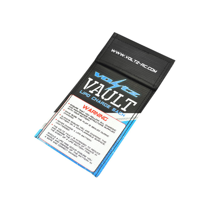 CHARGE VAULT LIPO SACK SMALL BAG 10cm x 20cm - VOLTZ - VZ1002