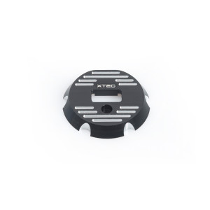 X22 Aluminium endplate - black - LRP - 520500