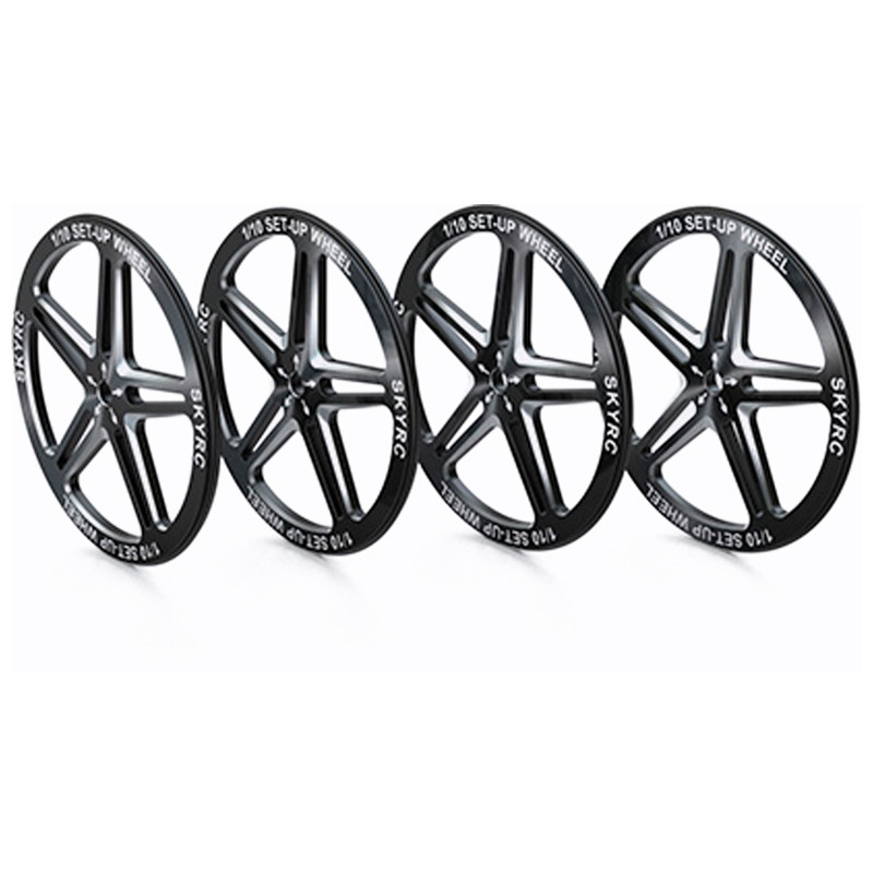 SET-UP WHEEL FOR 1/10 (BLACK) - SKYRC - SK600069-06