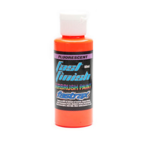 AIRBRUSH PAINT FLO ORANGE - 60ML - FASTRAX - FAST2600-37