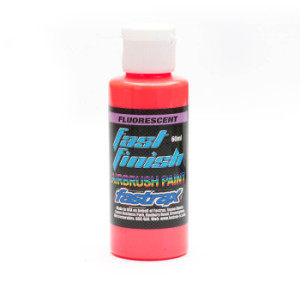 Peinture aérographe Rouge Fluo - 60ml - FASTRAX - FAST2600-36