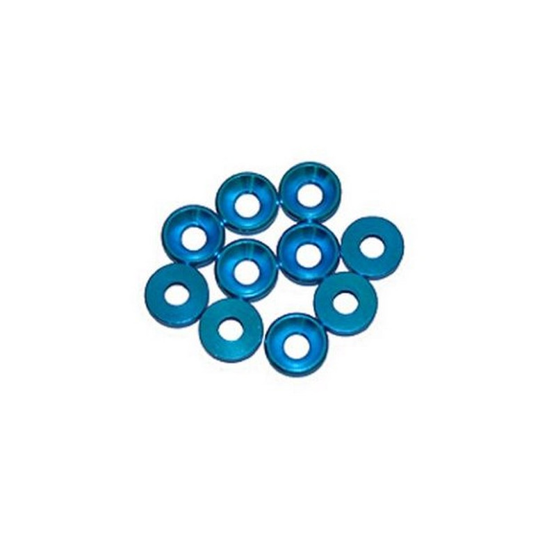 3 mm. ALU. WASHER BLUE (10 pcs) - UR1501-A - ULTIMATE