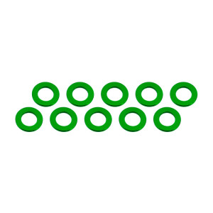 ALUMINUM SHIM (3x6x0.5mm)  GREEN (10pcs) - UR1504-GR - ULTIMATE