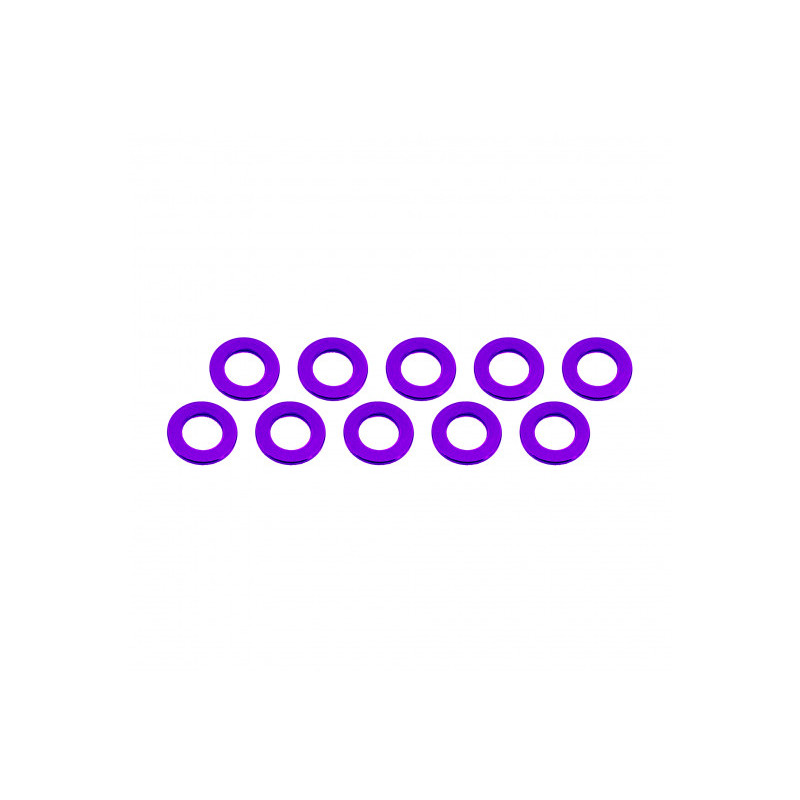 ALUMINUM SHIM (3x6x0.5mm) PURPLE (10pcs) - UR1504-P - ULTIMATE