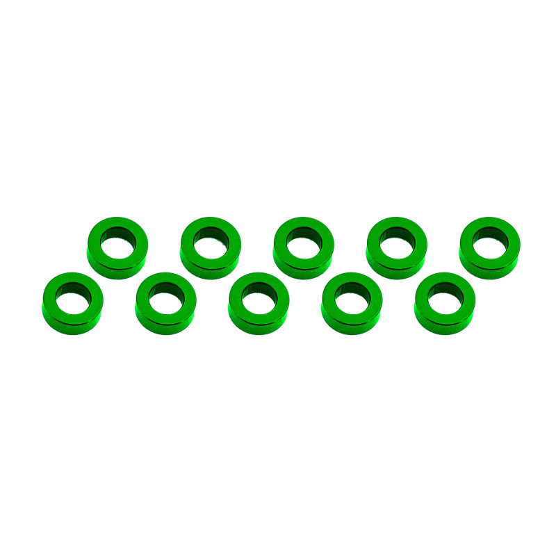 ALUMINUM SHIM (3x6x2mm)  GREEN (10pcs) - UR1506-GR - ULTIMATE