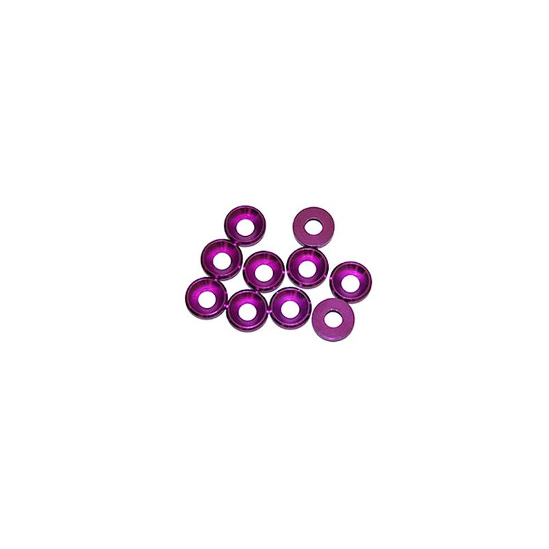 4 mm. ALU WASHER PURPLE (10 pcs) - UR1511-P - ULTIMATE