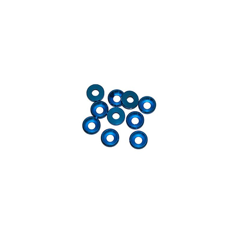 4 mm. ALU. WASHER BLUE (10 pcs) - UR1511-A - ULTIMATE