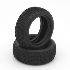 PAIR OF 1\10 TYRES CARPET 4WD SOFT/MEDIUM FRONT LOW PROFILE -HOT RACE