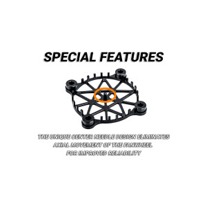 Aluminium safety mesh V2 for 40mm fan - black - NOSRAM - 901983