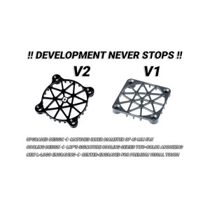 Aluminium safety mesh V2 for 40mm fan - black - NOSRAM - 901983