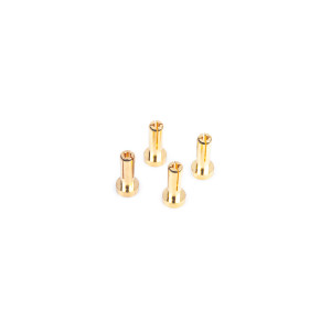 4mm Gold Connectors - 14mm length (4 pcs.) - NOSRAM - 999202