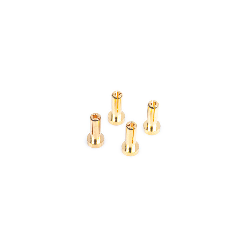 4mm Gold Connectors - 14mm length (4 pcs.) - NOSRAM - 999202