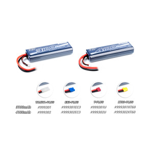 LiPo 3100 2S 50C Stickpack Hardcase - Tamiya Plug - NOSRAM - 999301