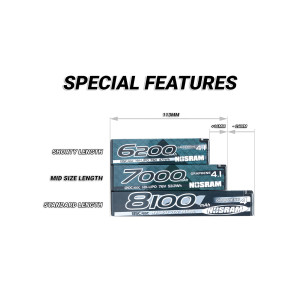 Accu Lipo 7000mah 2S HV Mid Graphene 120C/60C - NOSRAM - 999749