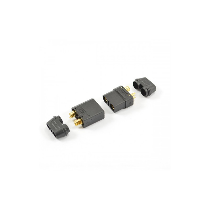 XT-90 BLACK CONNECTOR (MALE/FEMALE) - CENTRO - C0355