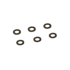 BLACK M3 FLAT WASHER 5.75mm x 0.5mm (6) - CENTRO - C0635-1