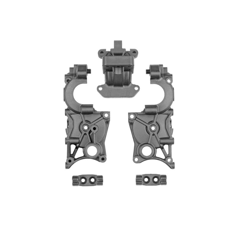 B7 3-GEAR GEARBOX CASE CARBON - ASSOCIATED - 71221