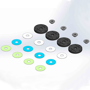 MIP BYPASS1 PISTONS, 8-HOLE S ET, 16MM, MUGEN 1/8TH - MIP - 18410