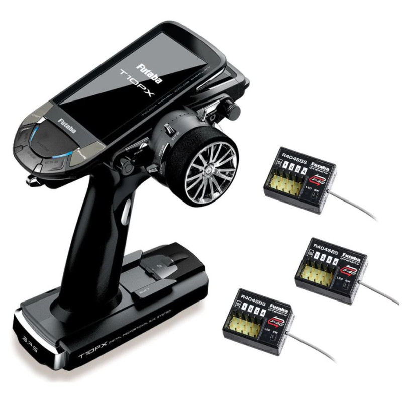 Futaba 10PX Radio + 3 x R404SBS receiver - FUTABA - 01000047-C2